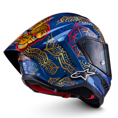 Alpinestars Supertech R10 Martinator Thai Helmet Blue/Black/Red/Gold