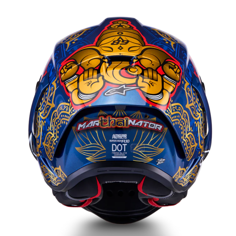 Alpinestars Supertech R10 Martinator Thai Helmet Blue/Black/Red/Gold