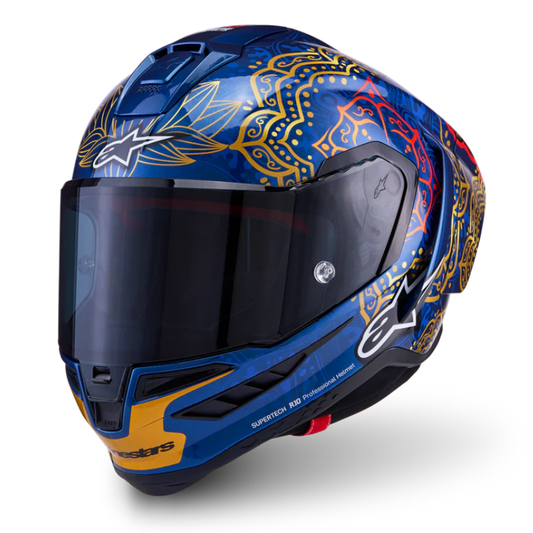Alpinestars Supertech R10 Martinator Thai Helmet Blue/Black/Red/Gold