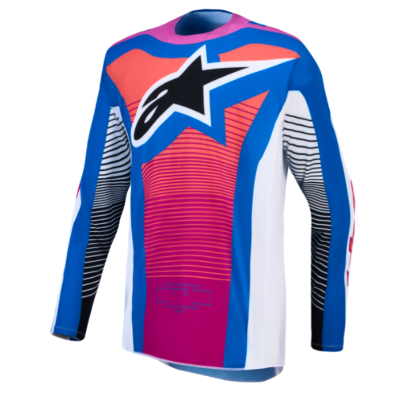 Alpinestars 2027 Techstar Maven White/Hot Coral/Blithe Blue