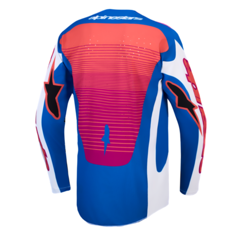 Alpinestars 2027 Techstar Maven White/Hot Coral/Blithe Blue
