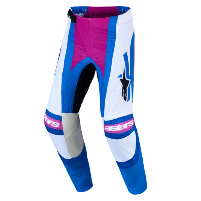Alpinestars 2027 Techstar Maven Pants White/Hot Coral/Blithe Blue