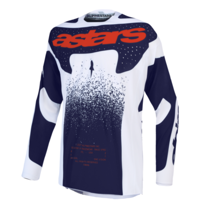 Alpinestars 2027 Techstar Swan Jersey Lilac/Dark Grey/Red