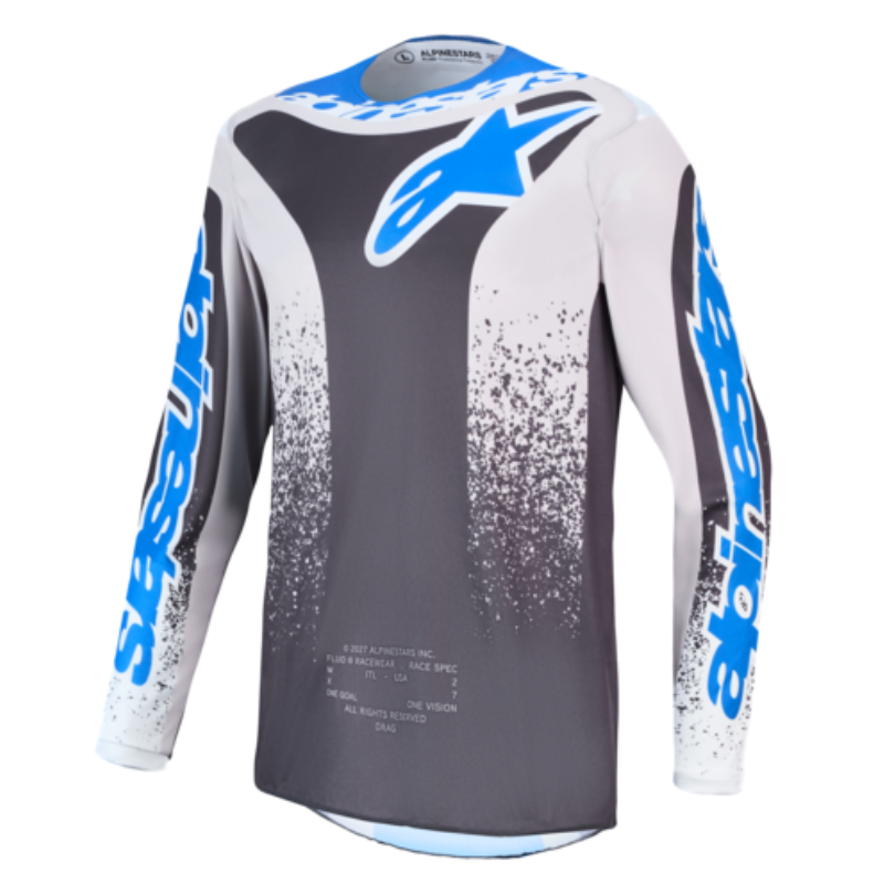 Alpinestars 2027 Fluid Drag Jersey Light Greystone/Light Lilac/Ucla Blue