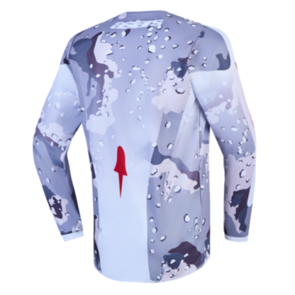 Alpinestars 2027 Youth Fluid Lone Jersey Grey Camo/White/Fire Red