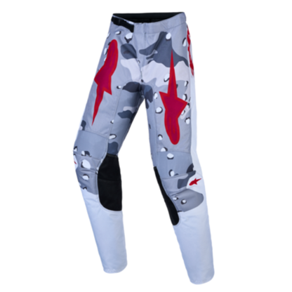 Alpinestars 2027 Youth Fluid Lone Pants Grey Camo/White/Fire Red