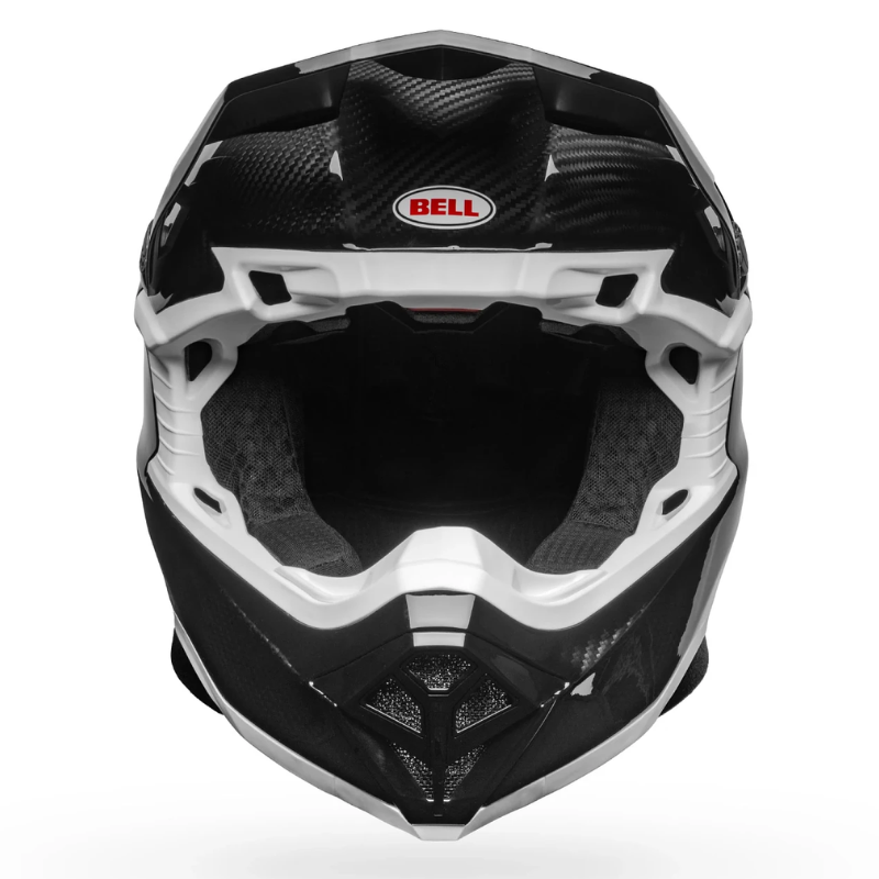 Bell Moto-10 Spherical Solid Black/White ECE 22.06