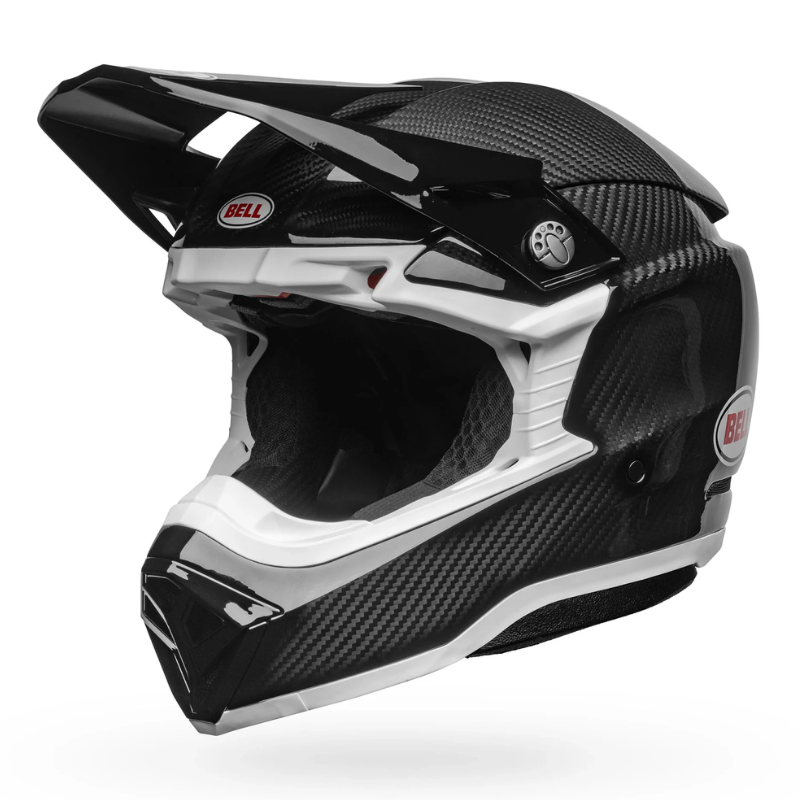 Bell Moto-10 Spherical Solid Black/White ECE 22.06