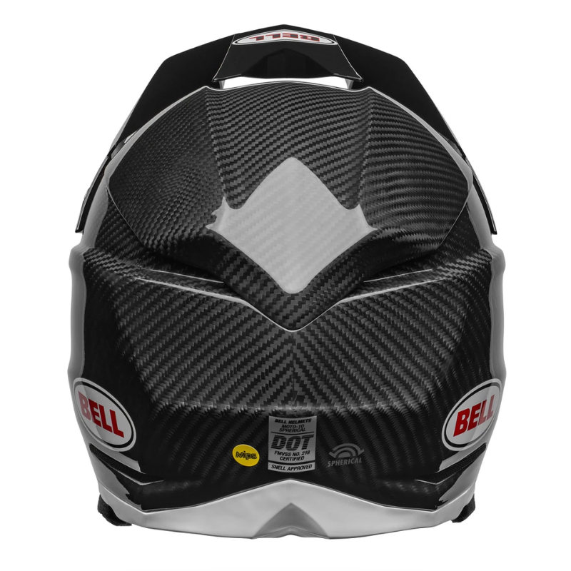 Bell Moto-10 Spherical Solid Black/White ECE 22.06