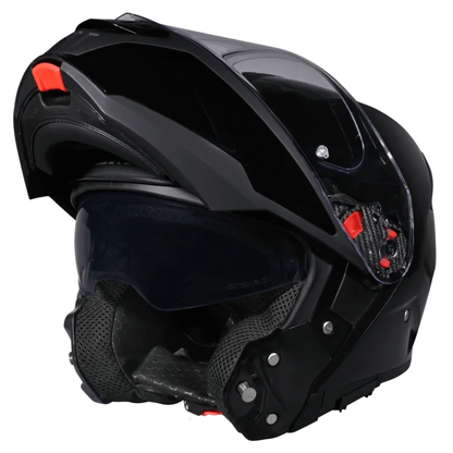 SMK Gullwing Gloss Black Helmet GL200