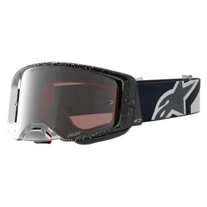 Alpinestars Supertech Hiten Goggles White/Black/Mirror SIlver