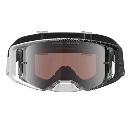 Alpinestars Supertech Hiten Goggles White/Black/Mirror SIlver