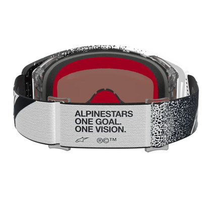 Alpinestars Supertech Hiten Goggles White/Black/Mirror SIlver