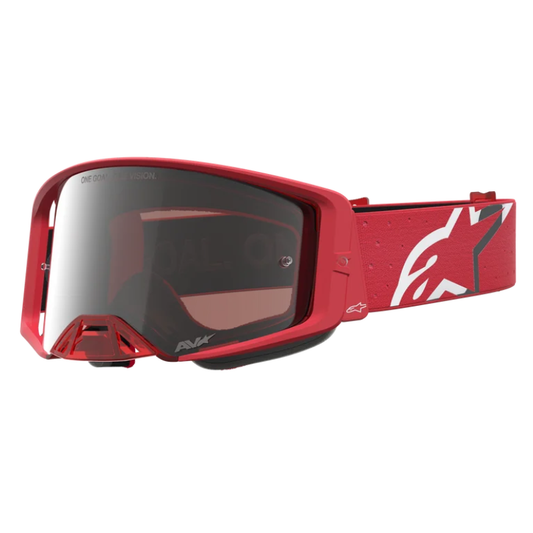 Alpinestars Supertech Vesta Goggles Red Fluo/Chrome/Mirror Silver