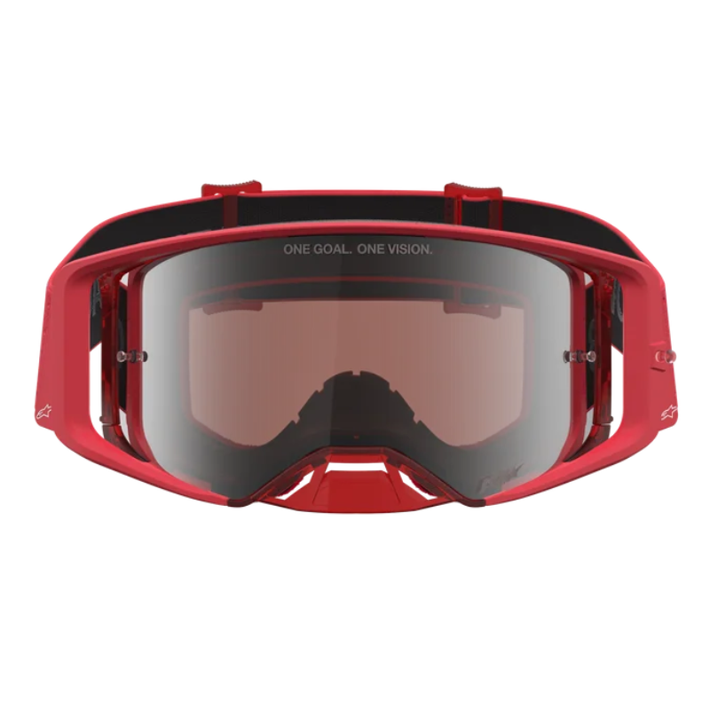 Alpinestars Supertech Vesta Goggles Red Fluo/Chrome/Mirror Silver