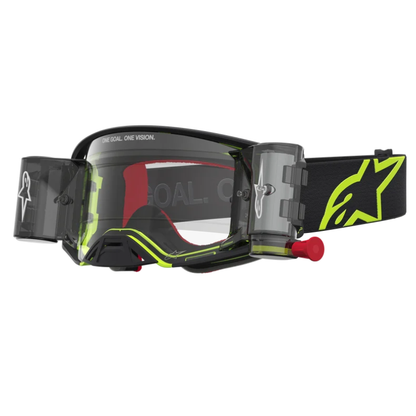 Alpinestars Supertech Firma Rolloff Goggles Black/Yellow Fluo Clear