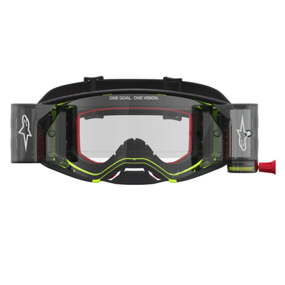 Alpinestars Supertech Firma Rolloff Goggles Black/Yellow Fluo Clear
