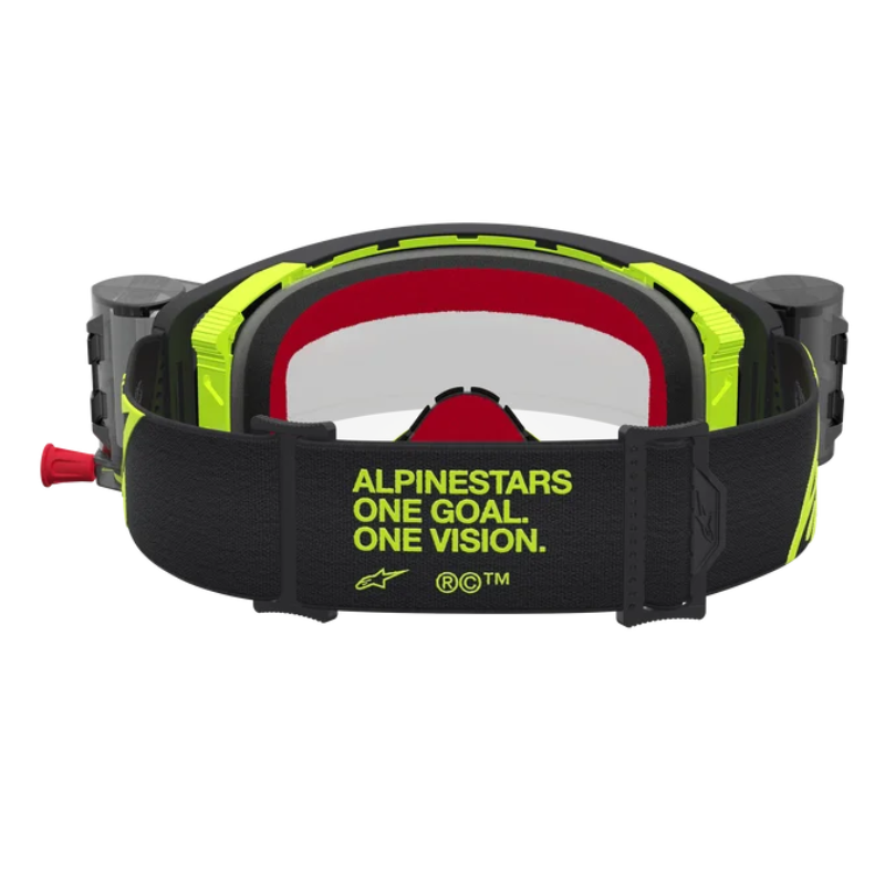 Alpinestars Supertech Firma Rolloff Goggles Black/Yellow Fluo Clear
