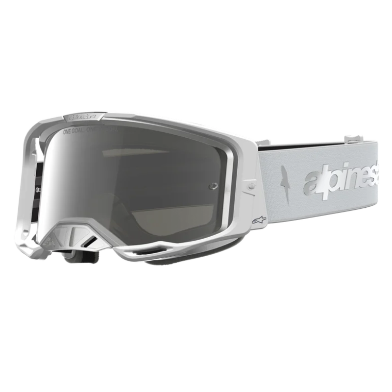 Alpinestars Vision 8 Amber Goggles White/Silver/Mirror Silver