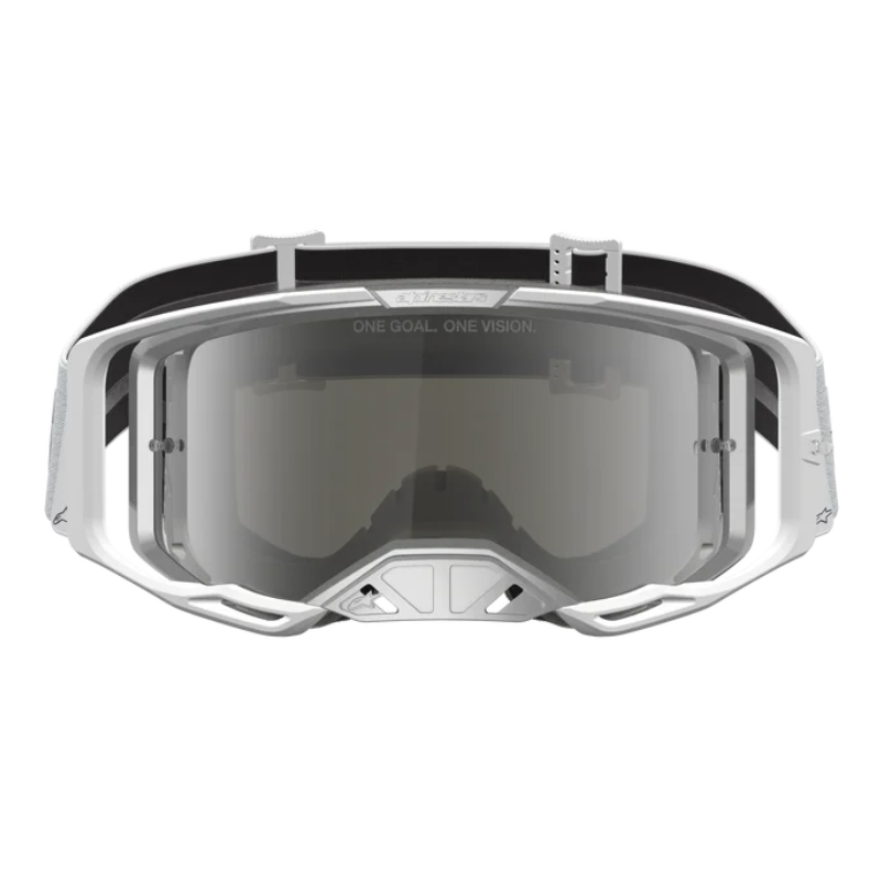 Alpinestars Vision 8 Amber Goggles White/Silver/Mirror Silver