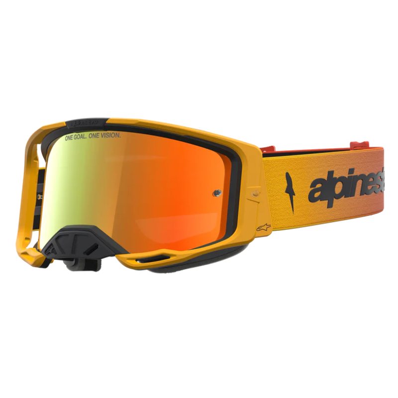 Alpinestars Vision 8 Amber Goggles Fire Red/Black/Mirror Red