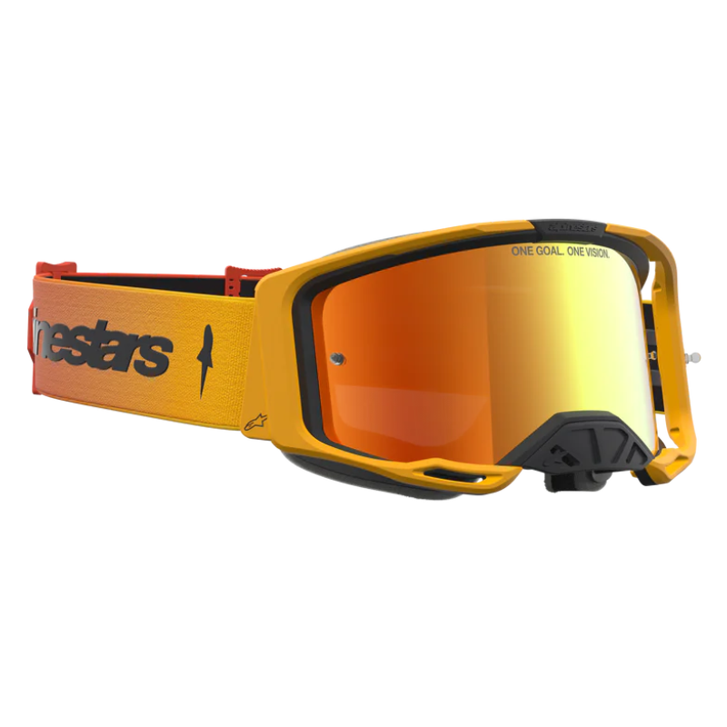 Alpinestars Vision 8 Amber Goggles Fire Red/Black/Mirror Red