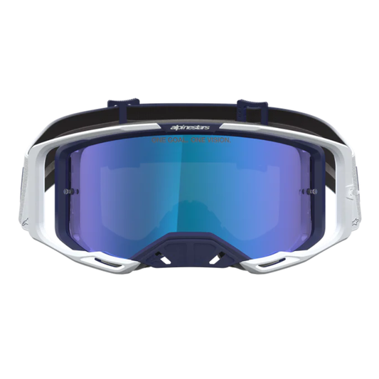 Alpinestars Vision 8 Amber Goggles Navy/White/Mirror Blue