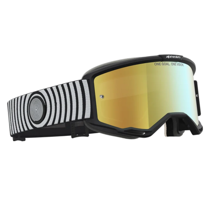 Alpinestars Vision 5 Hone Goggles Black/White/Mirror Gold