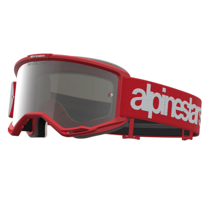 Alpinestars Vision 5 Hone Goggles Red/White/Mirror Silver