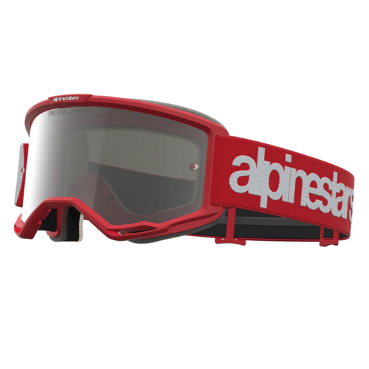 Alpinestars Vision 5 Hone Goggles Red/White/Mirror Silver