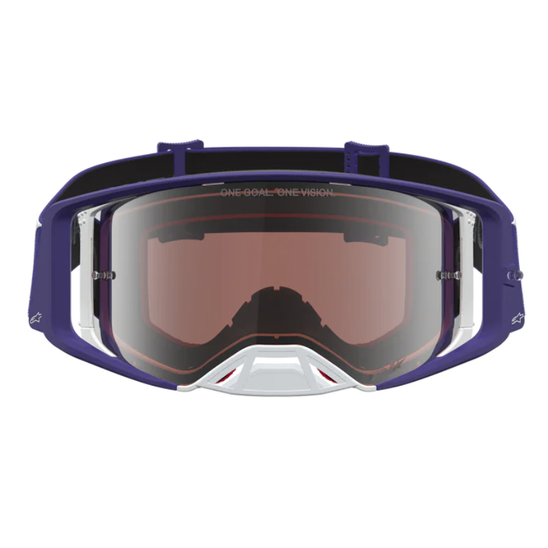 Alpinestars Supertech Atrox Goggles Deep Blue/White/Mirror Silver