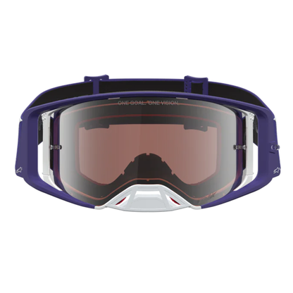 Alpinestars Supertech Atrox Goggles Deep Blue/White/Mirror Silver