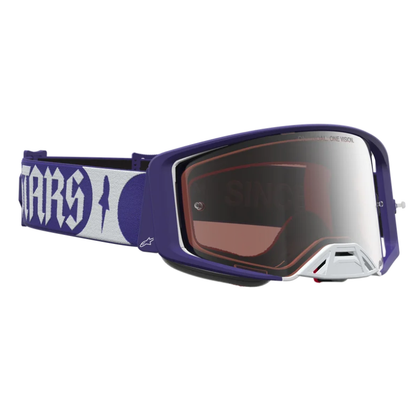 Alpinestars Supertech Atrox Goggles Deep Blue/White/Mirror Silver