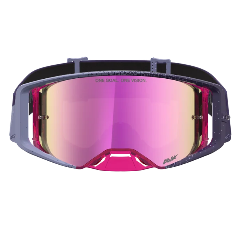 Alpinestars Supertech Hiten Goggles Purple/Red/Mirror Pink