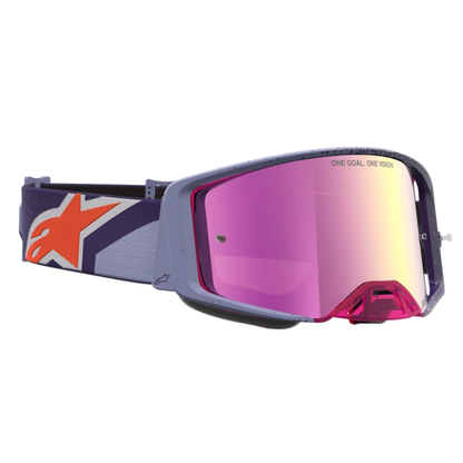 Alpinestars Supertech Hiten Goggles Purple/Red/Mirror Pink