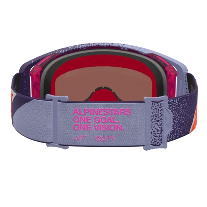 Alpinestars Supertech Hiten Goggles Purple/Red/Mirror Pink