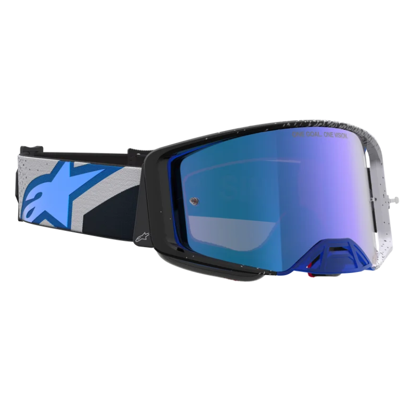 Alpinestars Supertech Hiten Goggles Black/Blithe Blue/Mirror Blue