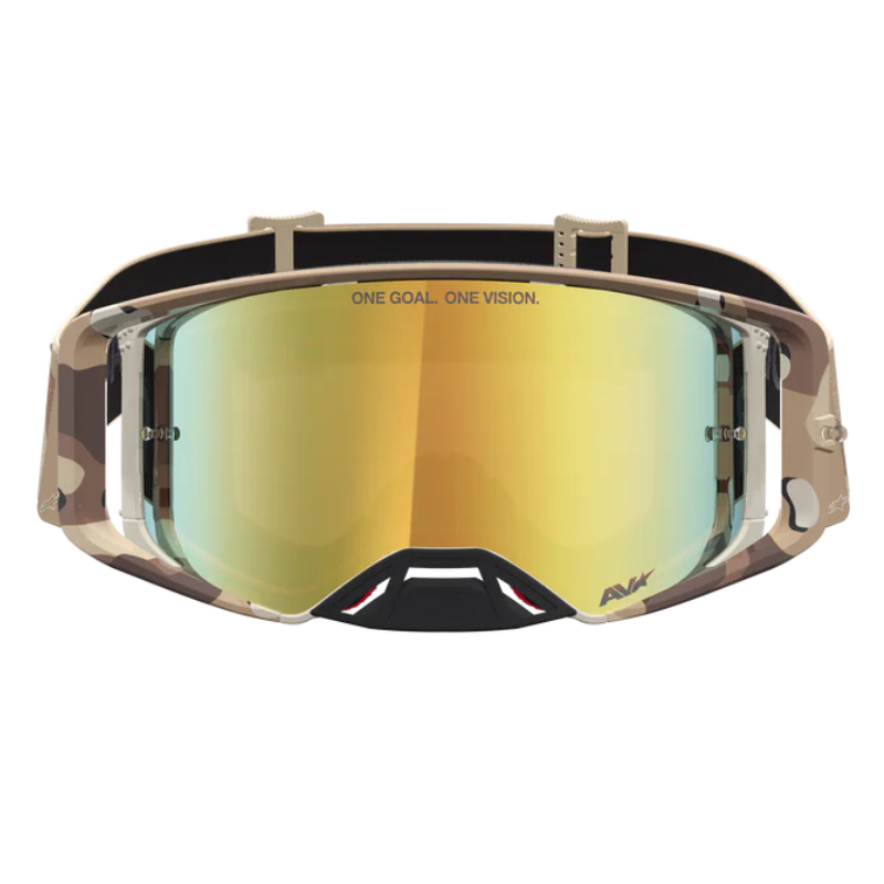 Alpinestars Supertech Lone Goggles Camo Desert/Mirror Gold