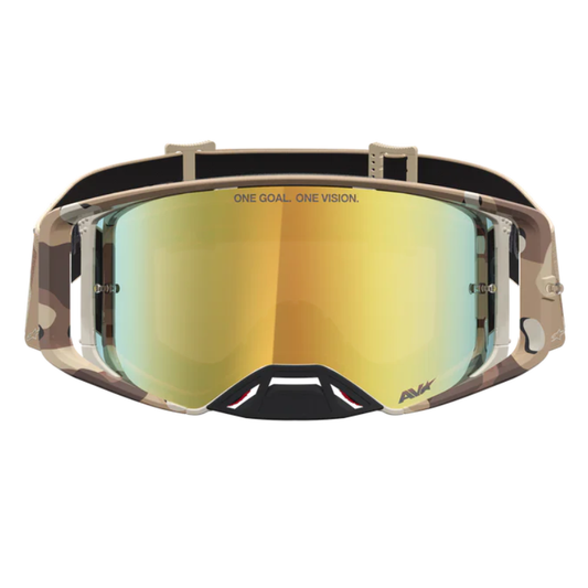 Alpinestars Supertech Lone Goggles Camo Desert/Mirror Gold