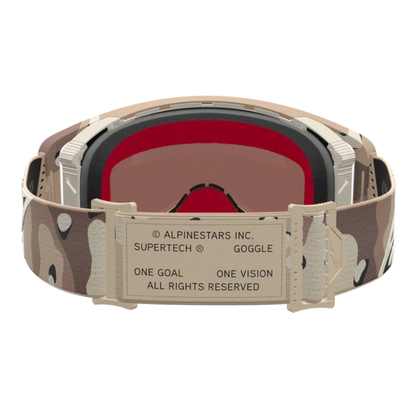 Alpinestars Supertech Lone Goggles Camo Desert/Mirror Gold