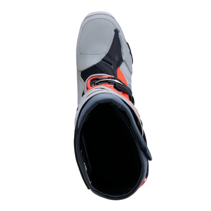 Alpinestars Tech 10 Enduro Boots Mid Gray/Dark Gray/Red Fluo