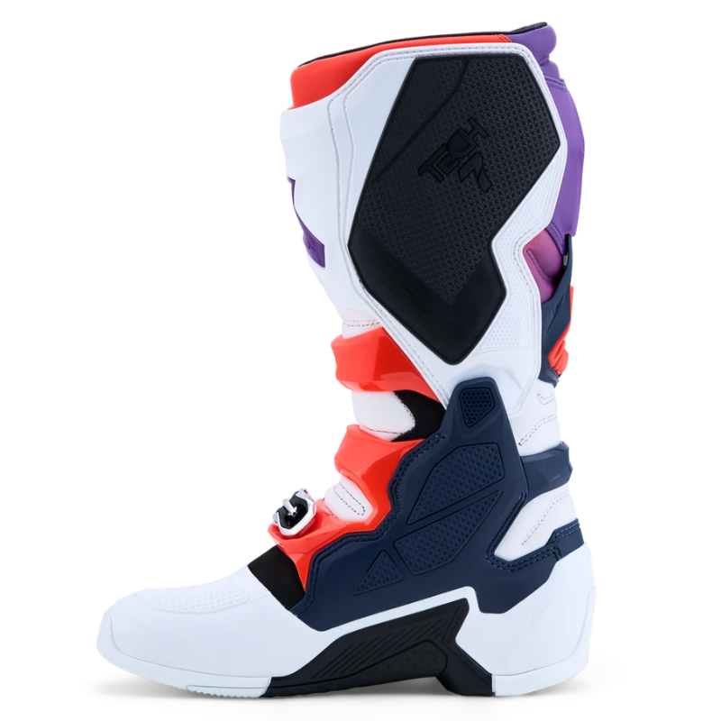 Alpinestars Tech 7 Boots 2025 Purple/White/Dark Blue/Red Fluo
