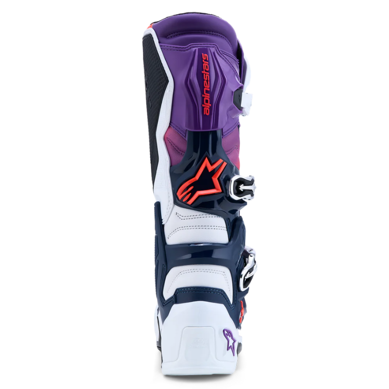 Alpinestars Tech 7 Boots 2025 Purple/White/Dark Blue/Red Fluo
