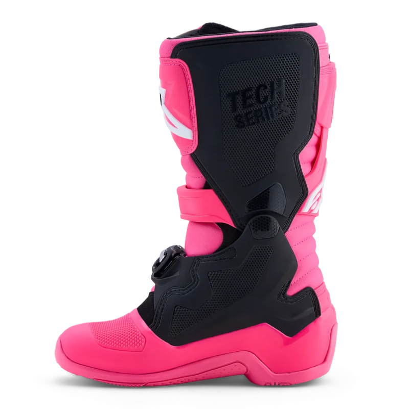 Alpinestars Tech 7S Youth Boots Pink Fluo/Black/White