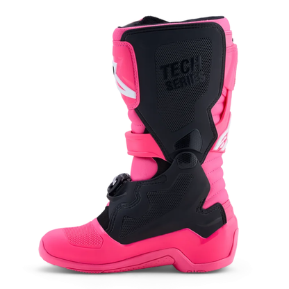 Alpinestars Tech 7S Youth Boots Pink Fluo/Black/White