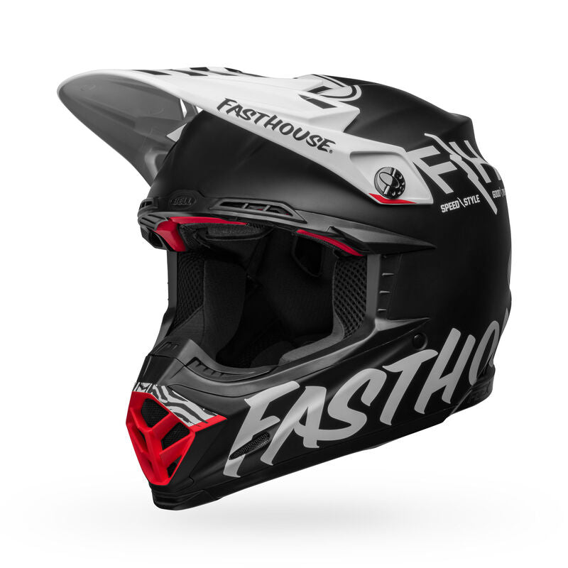Bell Moto-9S Flex Fasthouse Flex Crew Matte Black/White ECE 22/06