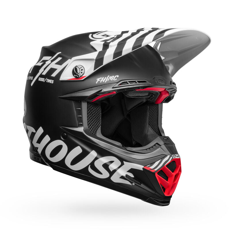 Bell Moto-9S Flex Fasthouse Flex Crew Matte Black/White ECE 22/06