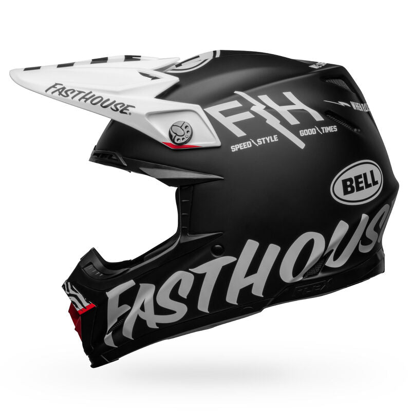 Bell Moto-9S Flex Fasthouse Flex Crew Matte Black/White ECE 22/06