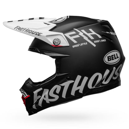 Bell Moto-9S Flex Fasthouse Flex Crew Matte Black/White ECE 22/06