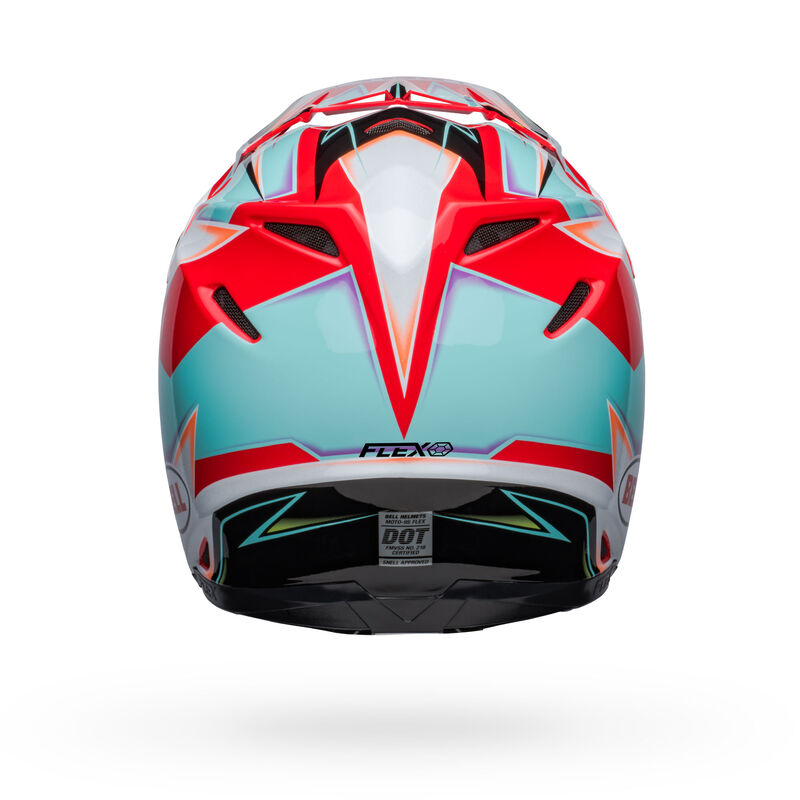 Bell Moto-9S Flex Tagger Edge White/Aqua ECE 22/06